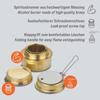 Спиртовая горелка - Латунная спиртовая горелка - Эффективная спиртовая плитка с регулятором пламени | Походная плитка с емкостью для топлива