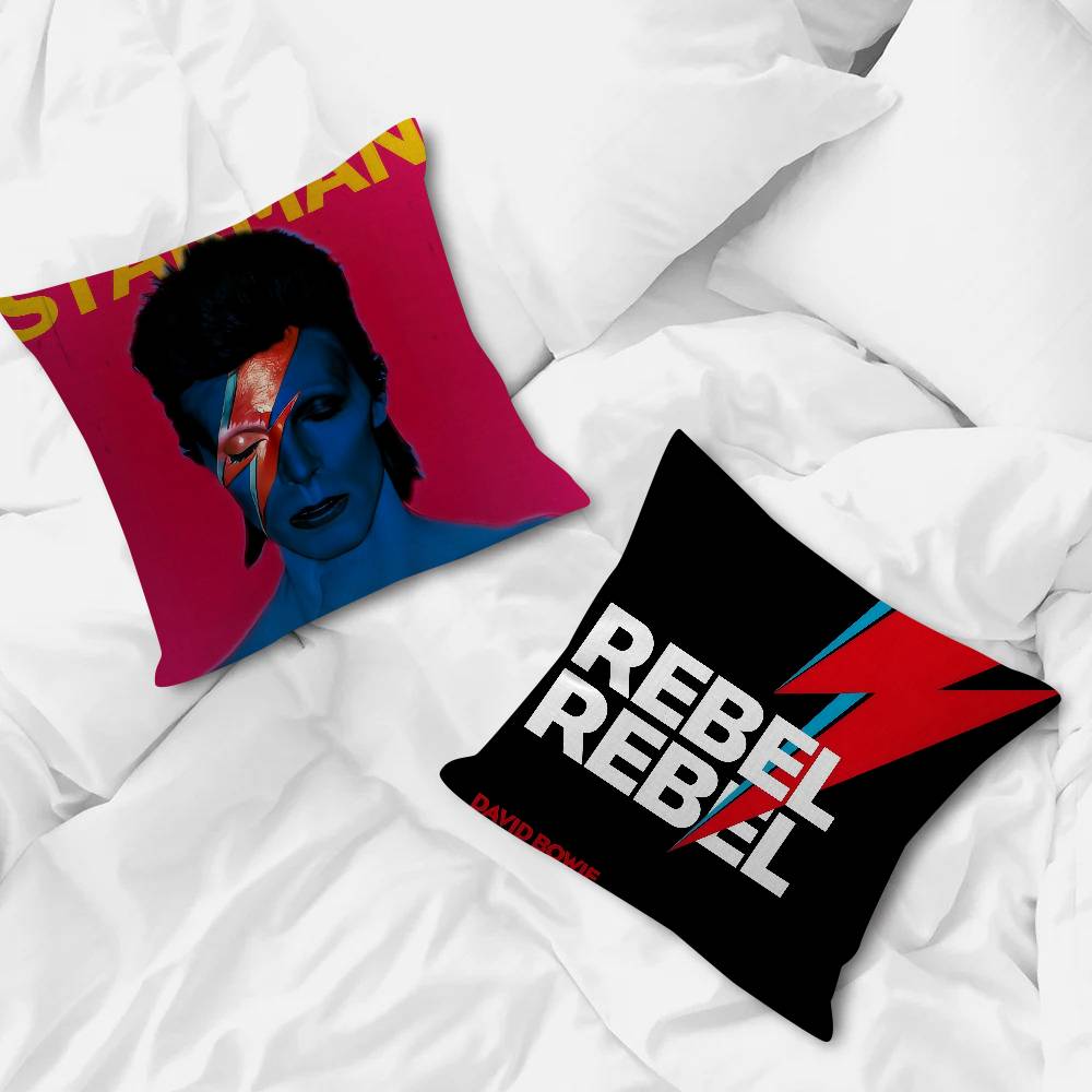 Singer S-David B-Bowie Album Maple Design Cushion Cover Happy Autumn Harvest Decor Holiday Decorati Pillow Cover
