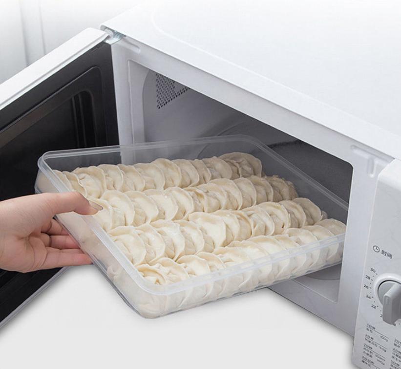 Кухонный контейнер для хранения Органайзер для холодильника Прозрачные контейнеры для еды Лоток для пельменей, фруктов, овощей, мяса, торта