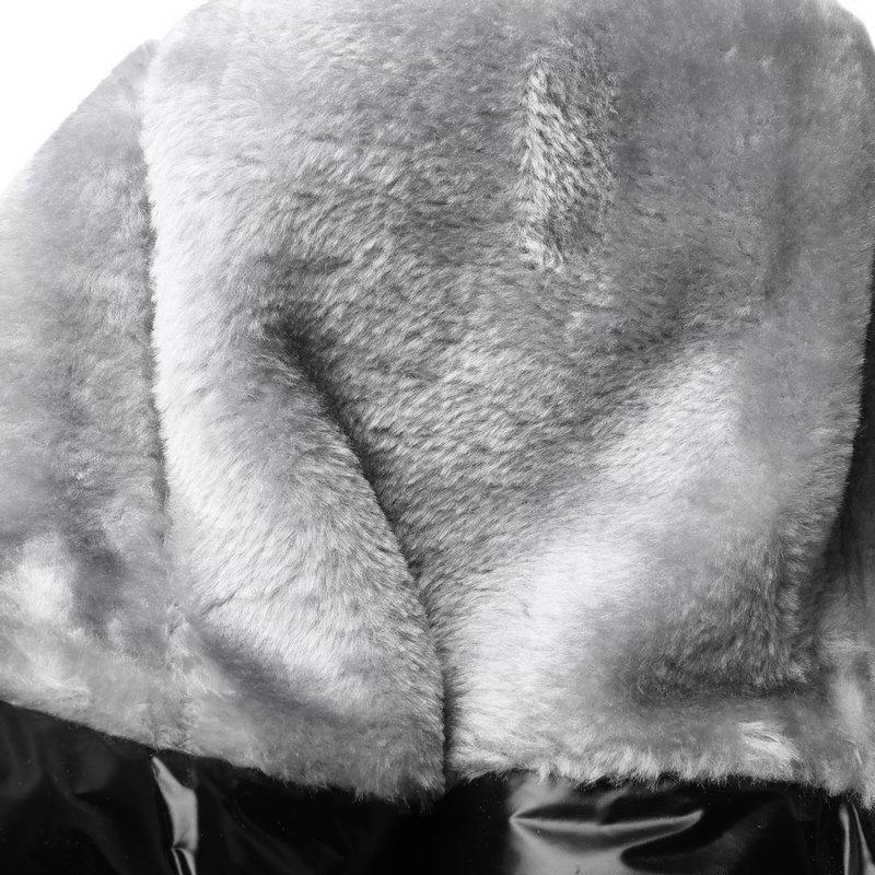 Мороз Зима Теплые Ботфорты выше колена Снежные ботинки Женские Толстые Хлопковые Утепленные Пуховые Водонепроницаемые Ботинки Бант Пэчворк Кожа Клиновидный каблук Длинный ботинок