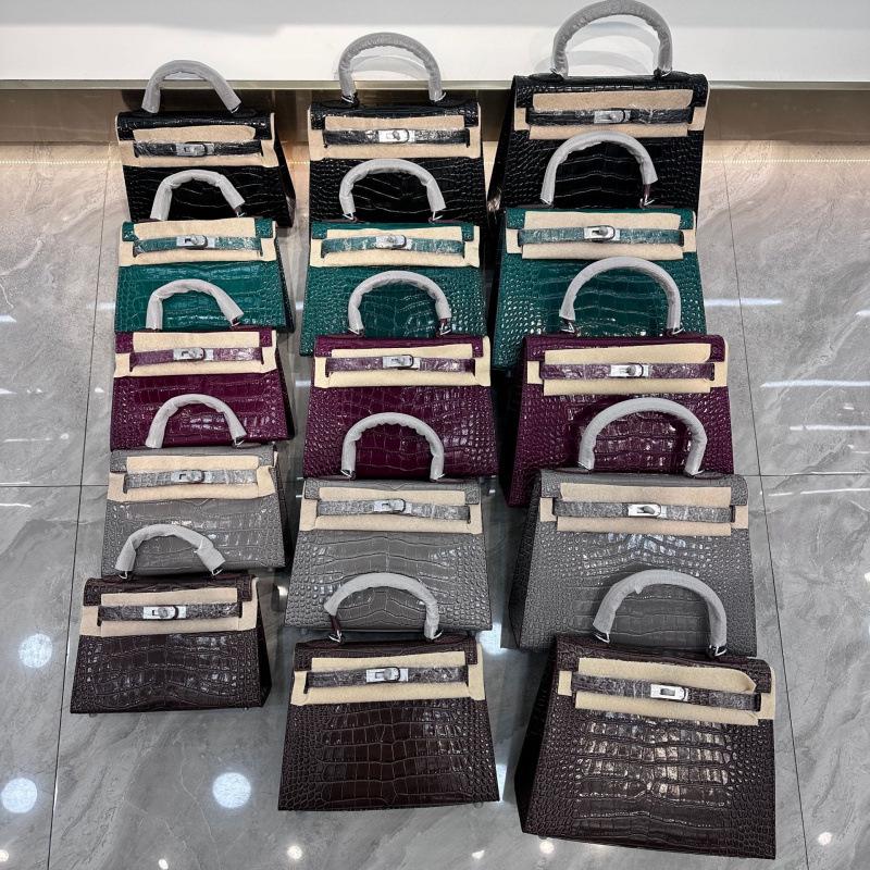 Женская мини-сумка через плечо Kelly 2024 — маленькая сумочка с узором под крокодила, универсальная и высококачественная.