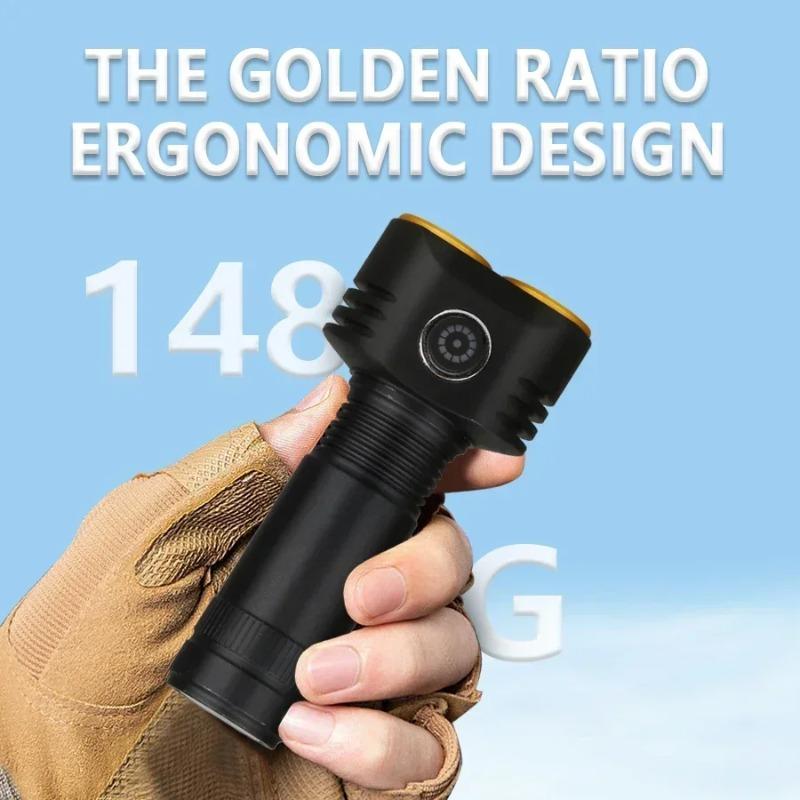 Мини-фонарик TYPE-C Перезаряжаемый Портативный Встроенный аккумулятор Маленький фонарь с 4 режимами освещения Кемпинг Аварийные фонарики