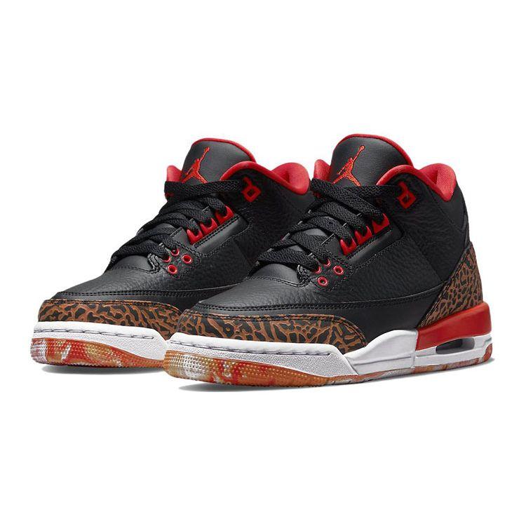 Кроссовки Air Jordan 3 Retro GS Kumquat Kids Black Team-Orange White 441140-088