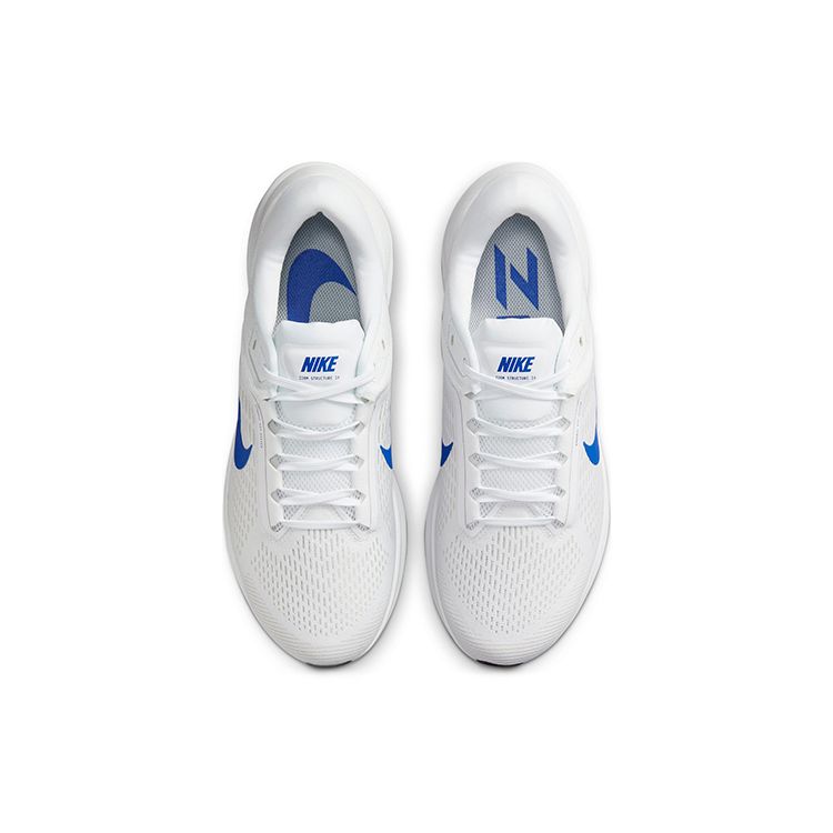 Nike Air Zoom Structure 24 White Hyper Royal Мужские кроссовки Pure-Platinum Black DA8535-100