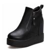 Fashion Women Boots Faux Suede Leather Wedge Platform Boots Hidden Heel Shoes High Top Casual Shoes for Woman Ankle Boot C415