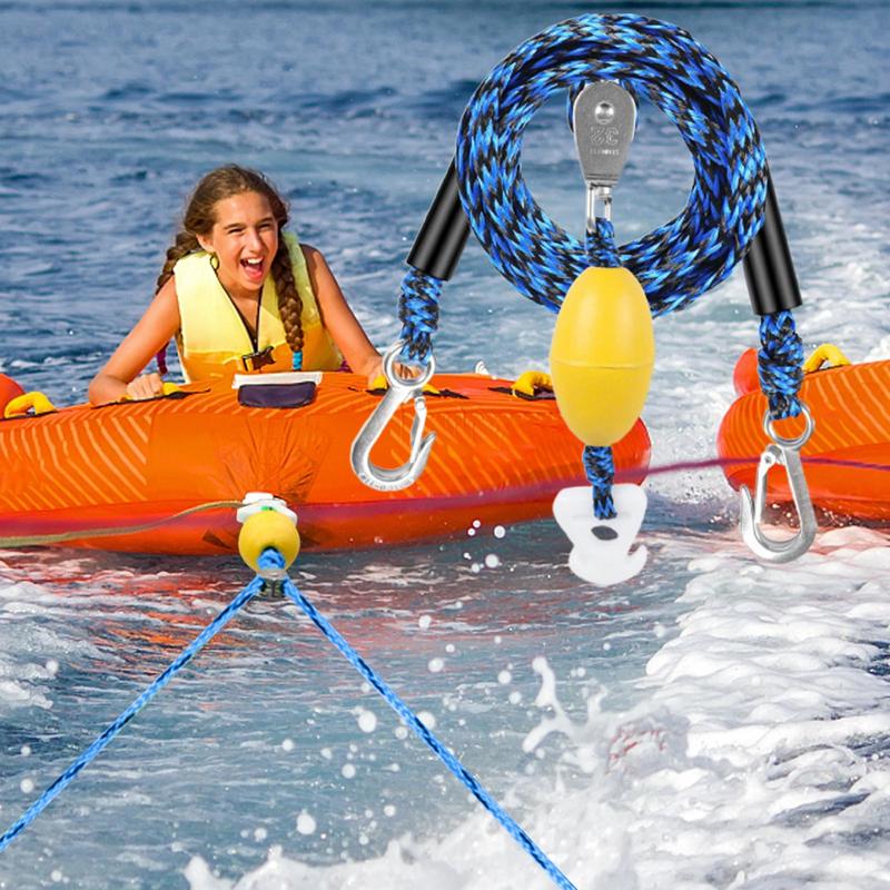 Тяговый ремень для водных лыж Управление лодкой Буксировочный трос Тюбинг-жгут Высокопрочный Водный спорт Буксируемый соединитель Буксировка Буксировочная трубка Для