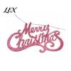 Xmas Tree Hanging Decorations Merry Christmas Letter Sign for Tree, Glitter Plastic Gift Packaging Accessories Ornaments, Sparkling Letters