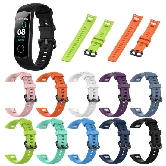 Soft Silicone Watch Strap Band Replacement for Huawei Honor Smart Bracelet 4/5