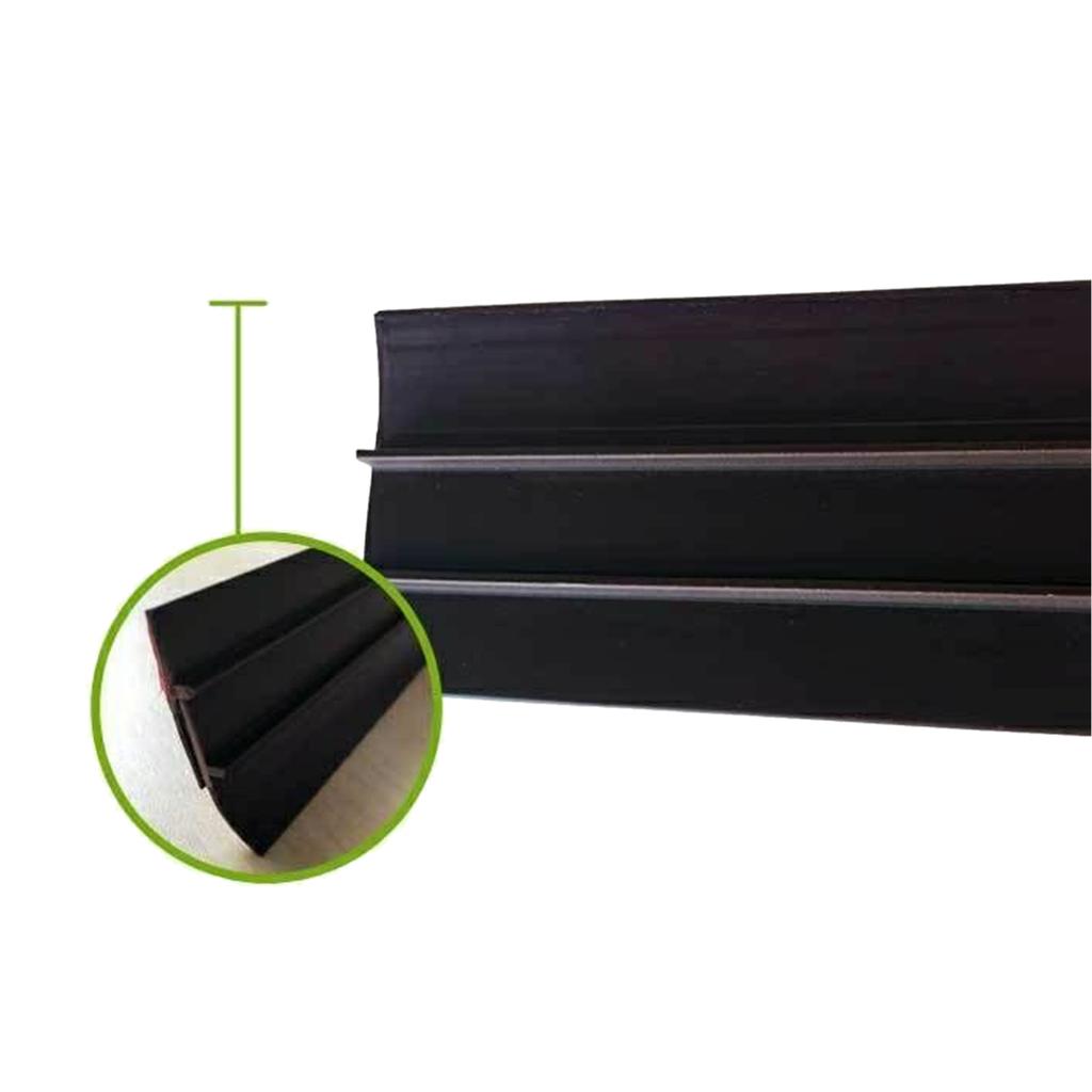 Door Edge Strip Bottom Sealing Self Adhesive Dust Proof Soundproofing Weather Protection Trim Brown