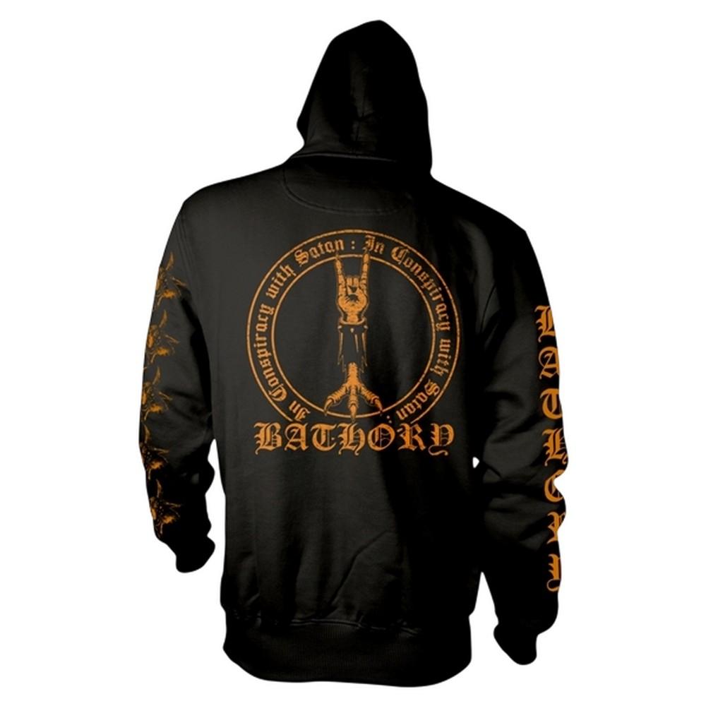 Bathory Unisex Adult In Conspiracy With Satan Hoodie