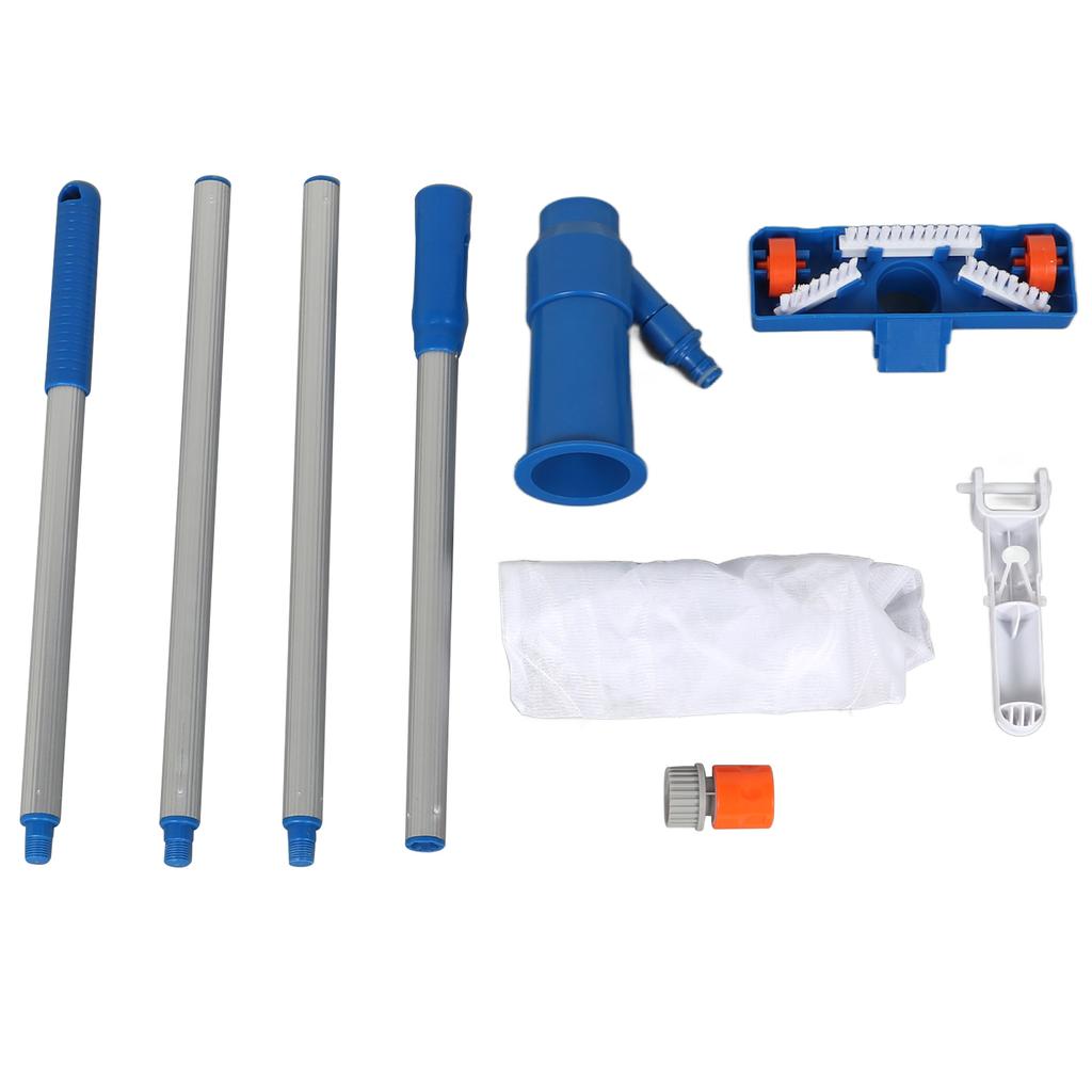 Мини-пылесос для бассейна Портативный пылесос для бассейна с 4 секционными шестами Набор подводного очистителя для гидромассажной ванны, пруда, фонтана