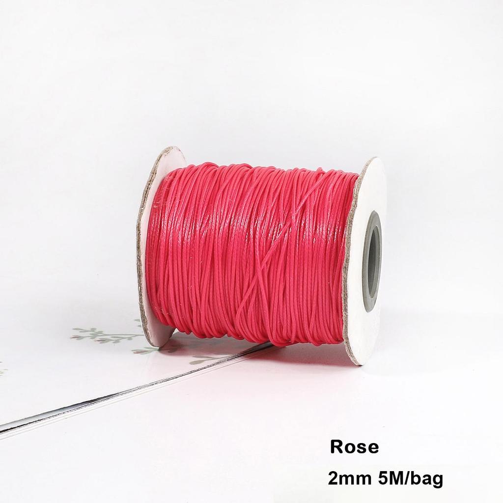 Разноцветные вощеные хлопковые шнуры для макраме, ювелирные бусины, изготовление ювелирных изделий своими руками