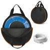 Car Charge Cable Bag Waterproof Oxford Cloth Storage Bags Round Car Tools Organizer Portable Hardware Charging Cable Storage Bag