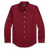 Polo Shirt Ss24 Solid Color Logo Embroidery Long Sleeve Kids Tops Dark-Red 323952199-004