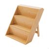 Bamboo Seasoning Organizer Condiment Storage 3 Tier Compact Multifunction Kitchen Cabinet Shelf for