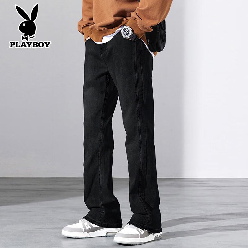 PLAYBOY Мужские свободные прямые джинсы-клеш
