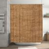 Natural Fiber Shower Curtain Rustic Woven Design For Bathroom Decor, Rectangular Shape, Perfect Fit Your Bathtub Or Tubs With Ro