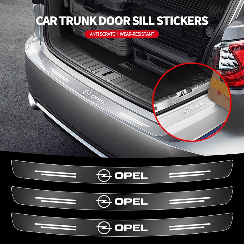 Car Rear Bumper Trunk Sill Transparent Protector Sticker For Opel Opc Astra K Vivaro Corsa Zafira Insignia Mokka Car Styling NE9
