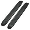 2Pcs Practical Rubber Carbon  Scratch Guard Front/Rear Corner  Anti-rub  Car Bumper Strip