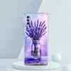 Прозрачный чехол для телефона для Samsung Galaxy A16 A14 A12 A22 A24 A42 A02 A03S A06 A20 A30 A40 Мягкий чехол из ТПУ Лавандовый узор Capas