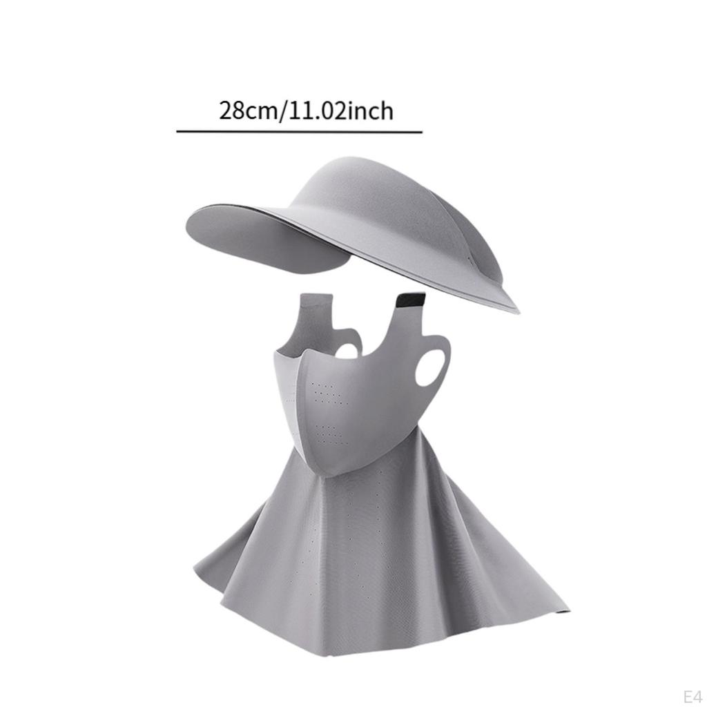 Солнцезащитная шляпа для лица, дышащая, охлаждающая, летняя, женская, для осмотра достопримечательностей