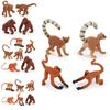 Lifelike Monkey Figurine Plastic Sculpture For Wildlife Education And Decoration