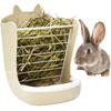 Anti Scratching Grass Feeding Rack Fixable 2 In 1 Food Trough Durable Rabbit Cage Bowl Bunny