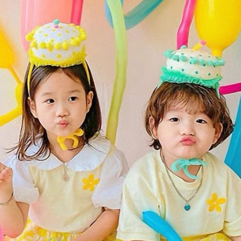 Шляпа на день рождения, тканевая детская маленькая шляпа со свечой, украшение на день рождения для родителей и детей, шляпа