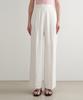 ADAUL Summer Pintuck Wide Slacks - Ivory