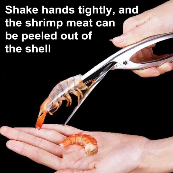 Очиститель креветок Нержавеющая сталь Кухонный прибор для быстрой очистки креветок Резак для лески Рыбалка Лобстер Морепродукты Инструмент для дома Ресторана