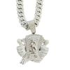 Hip Hop Iced Out Dollar Sign Pendant Necklace Men Western Street Bold Rhinestone Unisex Couple Trendy Fashion Jewelry Gift