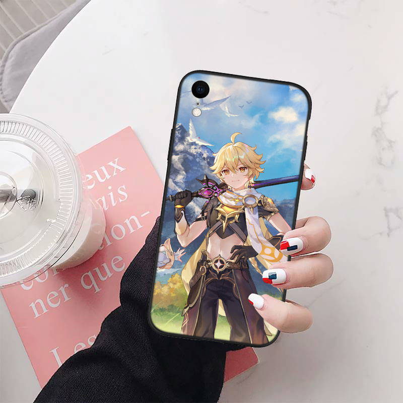 Чехол для телефона Genshin Impact для iPhone 6 6s 7 8 11 12 13 14 15 XS Pro Max XR X SE Samsung S20 S21 S22 S23 S24 FE Ultra S8 S9 S10 Plus Lite S21S S10E