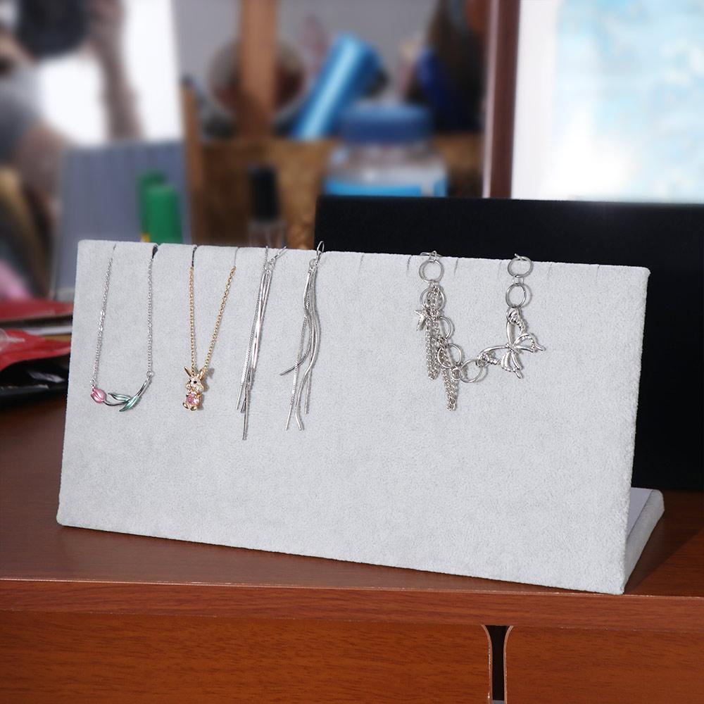 L-shaped Necklace Display Stand Creative Jewelry Show Rack Save Space Earring Display Board Chain