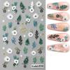 Christmas Nail Stickers Adhesive Nail Art Decal XMAS Santa Moose Snow Bell Cool Design Christmas