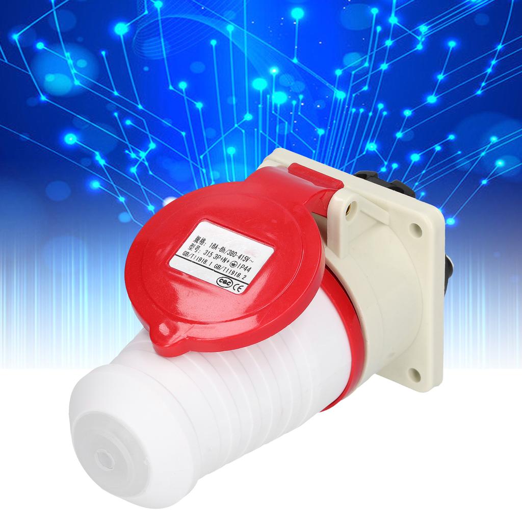 2 Pcs 380V‑415V 16A Industrial Socket Connector Durable Power Industrial Circular Connector for Indu