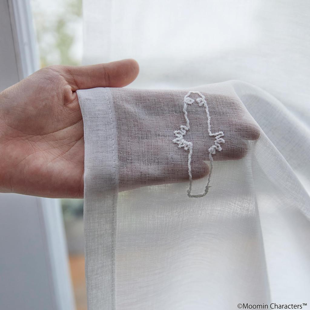 Suminoe MOOMIN Hattifattener Voile Sheer 1 100 X 133 W Curtains, Panel, Cm, 342-74332