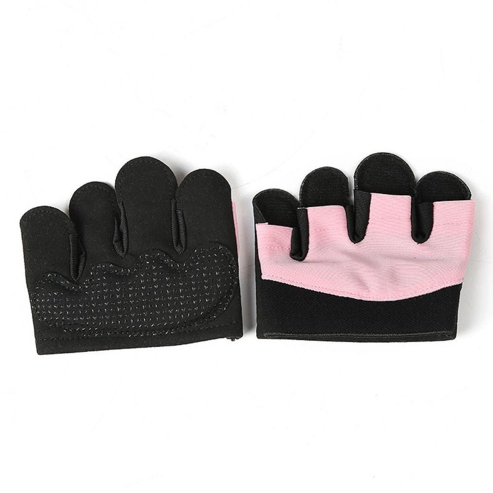 Non-Slip Half Finger Gloves Thickened Barbell Short Gloves New Mittens  Men Women