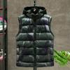 Plus Size Men's Autumn and Winter Down Cotton Camouflage Waistcoat Loose Padded and Thickened Hooded Casual Jacket 3XL-9XL