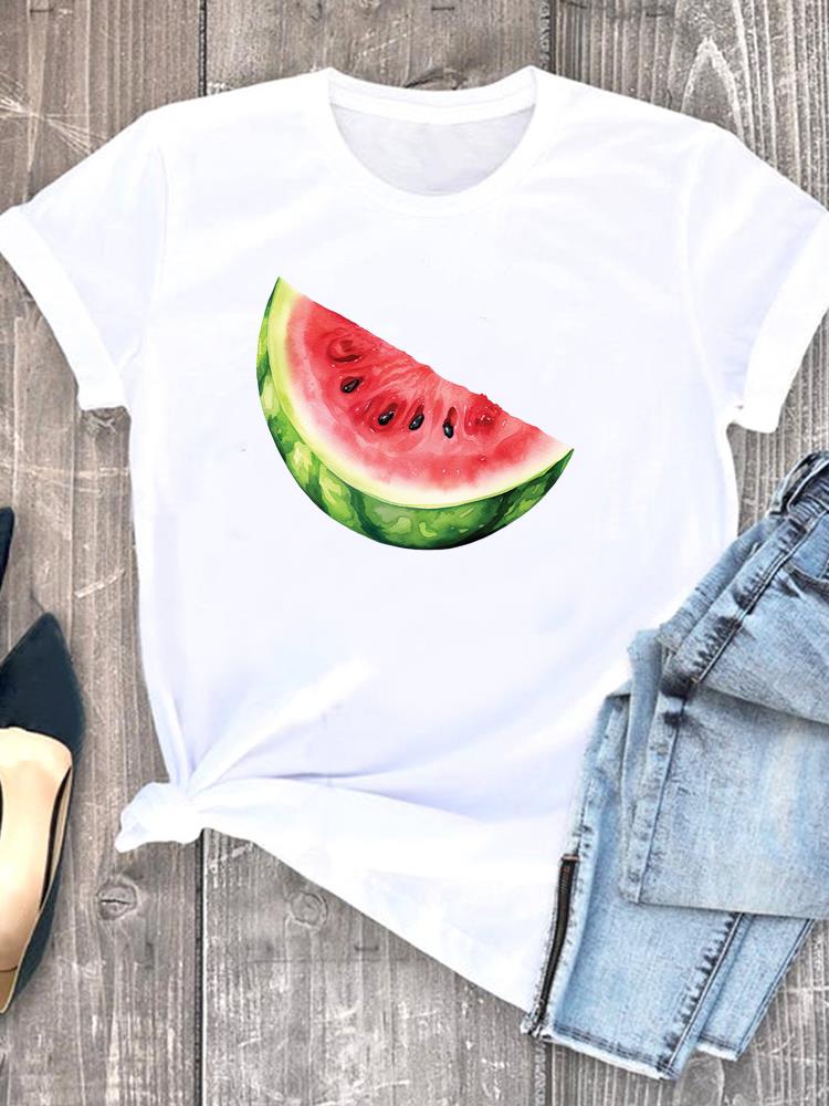 (Азиатский размер) Женская милая цветочная симпатичная футболка 90-х годов с коротким рукавом, модный принт, женские графические футболки, футболка, верхняя одежда