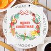20pcs Printed Napkin New Christmas Day Decoration Elk Square Tissue Paper Party Printed Tissue Christmas Scene Decoration