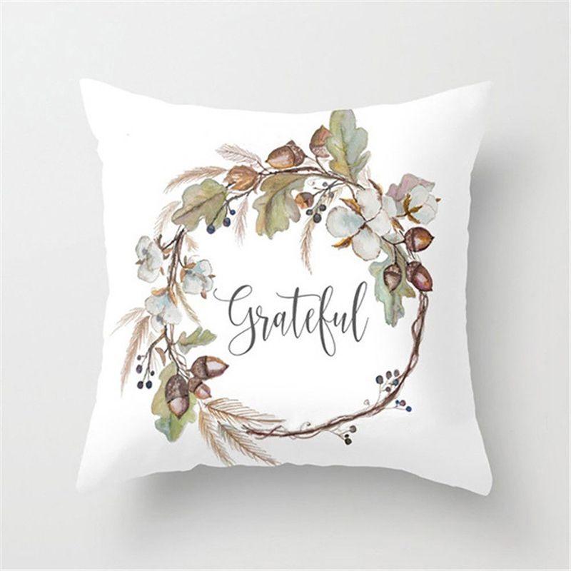 Classic Watercolor Pumpkin Cushion Cover Pillow Case For Timeless Halloween And Thanksgiving Decor