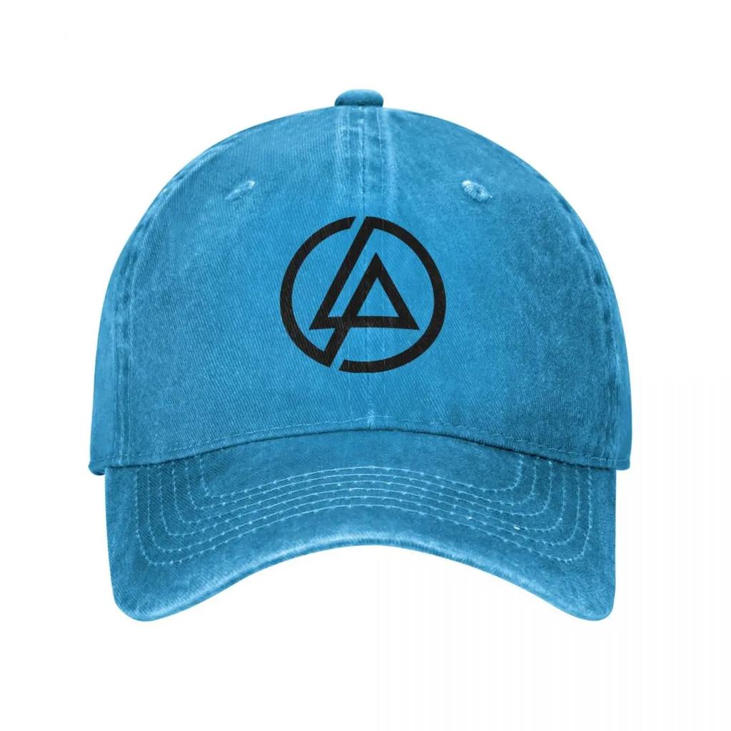 Linkin-Park Meteora Minutes To Midnight Угловой Эмблема Джинсовая Кепка-Snapback с Потертостями Унисекс Женская Регулируемая Кепка