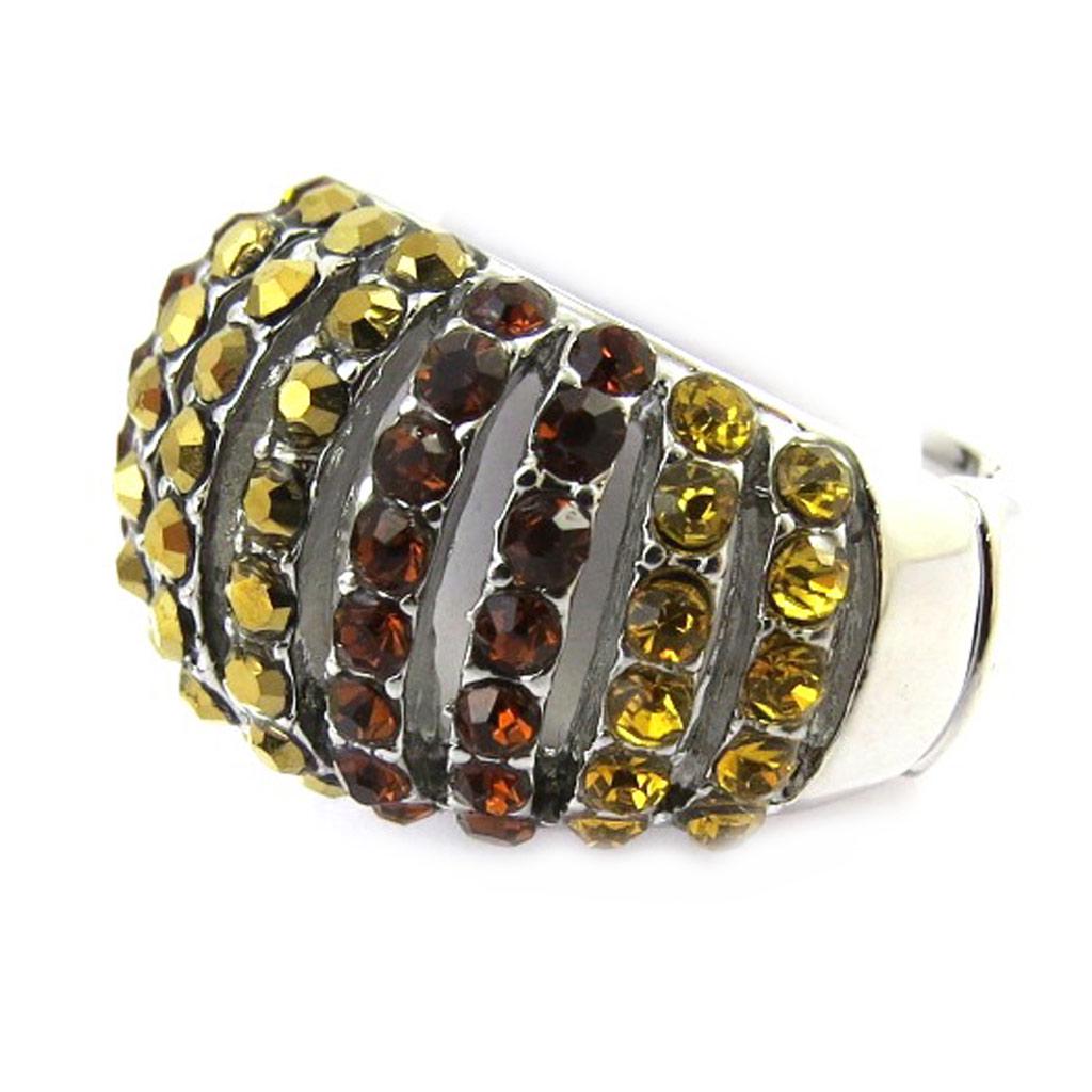 Les Trésors De Lily [M1858] - Золотисто-коричневое дизайнерское кольцо «Сисси».