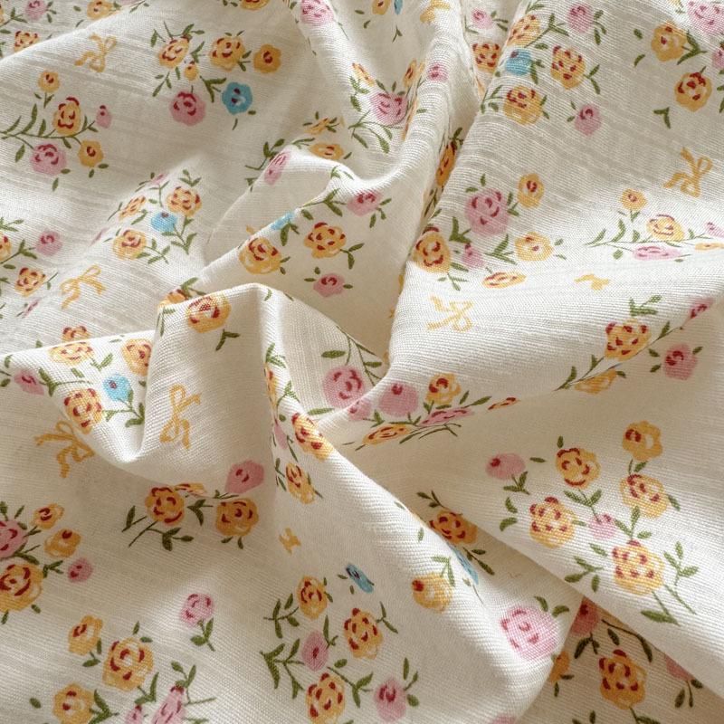 Class A Double Layer Gauze Floral Jacquard Bamboo Cotton Bedding Set - Fresh Design for Student Dormitory