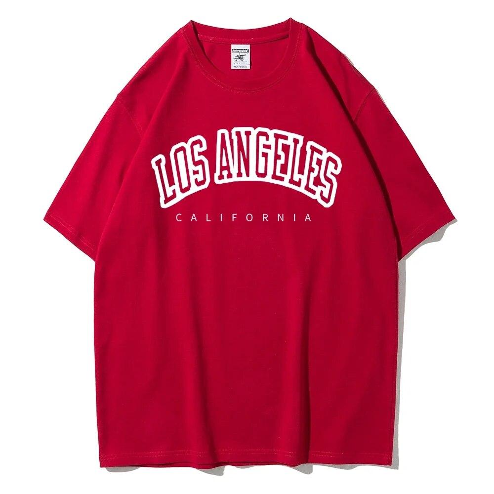 Лос-Анджелес, Калифорния, США, уличные футболки, женские модные хлопковые дышащие топы в стиле хип-хоп с короткими рукавами, свободная уличная одежда большого размера