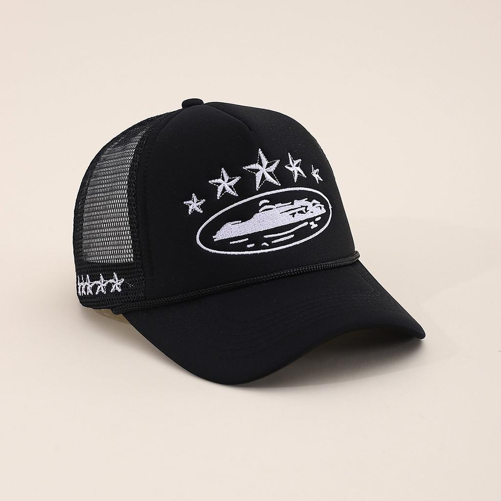 Унисекс Мужские Женские Кепка Вышивка Пятиконечная Звезда Сетчатые Бейсболки Весна Лето На Открытом Воздухе Регулируемые Повседневные Кепки Шляпа от Солнца