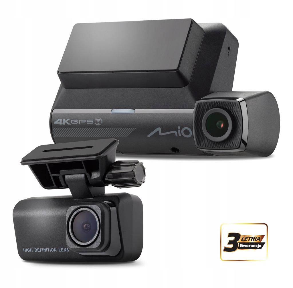 Mio MiVue 956WD Dual Dash Camera, Front and Rear, 4K HDR