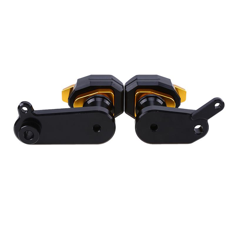 Black/Gold Motorcycle Frame Sliders Anti Crash Protect Pads Fit For Kawasaki ZX6R 2009 2010 2011 2012