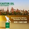 30 мл касторового масла для восстановления поврежденных волос, разглаживания и придания блеска волосам. Можно использовать в качестве масла для ухода за спиной.