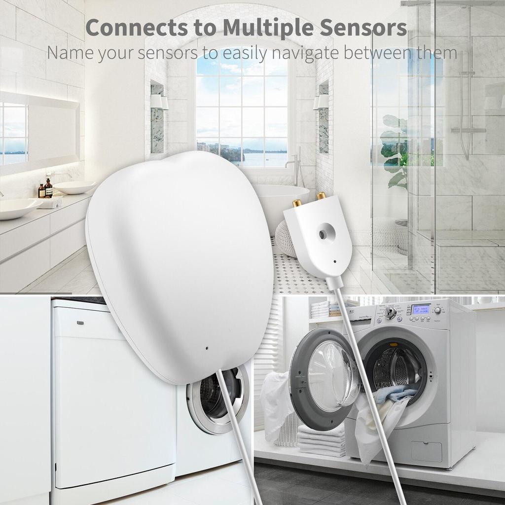 Tuya Smart And Smart Life Wifi Flood Sensor Could Trigger Other Device Action Water Leak Detector Flood Alert Overflow Security